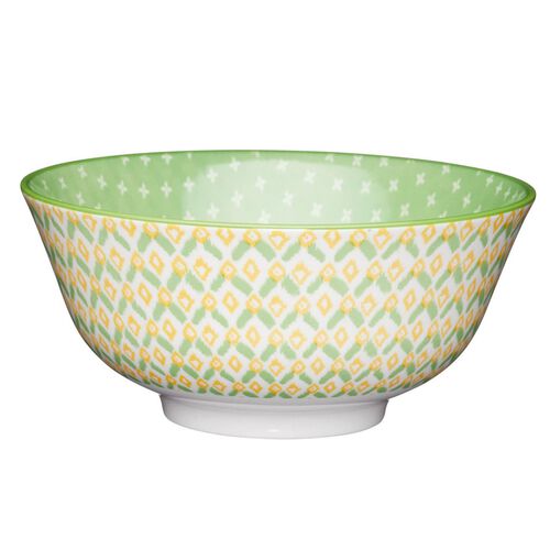 Mikasa Geometric Green Does It All Bowl 15.7cm
